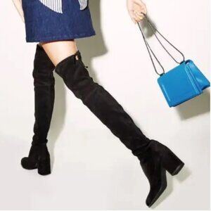 Stuart Weitzman Over the Knee Boots Black Size 6